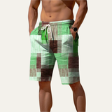 The Stratford Men’s Casual Drawstring Checked Summer Shorts