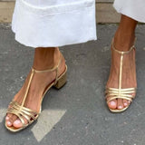 ALLEGRA GOLDEN SANDALS EVERYDAY ELEGANCE