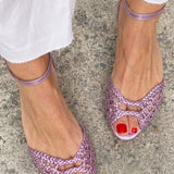 ISADORA INTERLACED GOLD SANDALS
