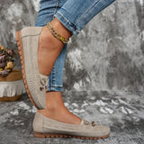 Sabine – Soft Comfort Loafers with Delicate Bow
