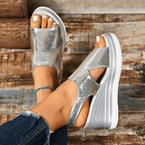 Baylie - Stylish Metallic Sandals