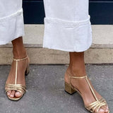 ALLEGRA GOLDEN SANDALS EVERYDAY ELEGANCE