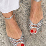 ISADORA INTERLACED GOLD SANDALS