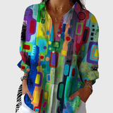 Lightweight and Colorful Printed Blouse