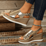 Baylie - Stylish Metallic Sandals