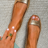 ADELINE GOLDEN SANDALS CHIC COMFORT