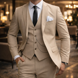 The Silverwood Men’s 3 Piece Slim Fit Suit – Elegant Blazer, Waistcoat & Trousers Set