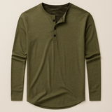 The Cromwell Long Sleeve Cotton Polo for Men