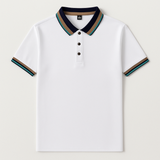 The Bellagio Striped Cotton Polo