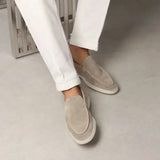 Classic Suede Loafer Light Grey
