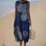 Comfortable Summer Dress Without Sleeves
