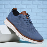 Ultra-Comfort Breathable Shoes: Blue-White