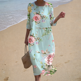 Long, airy, elegant, and comfortable dress