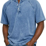 Louis - Vintage Button T-Shirt for Men