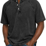 Thomas - Vintage Button T-Shirt for Men
