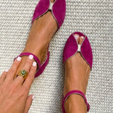 OLIVIA ELEGANT SALVA GREEN SANDALS
