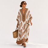 Nora Botanical Cream Caftan