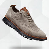 Ultra-Comfort Breathable Shoes: Khaki-Black