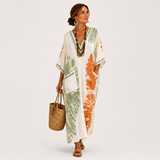 Mariam Tie-Dye Caftan Green