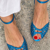 ISADORA INTERLACED GOLD SANDALS