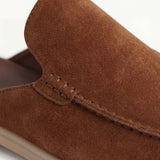 Maroon Suede Yacht Mule