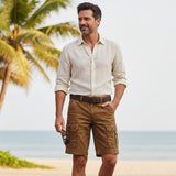 The Brixton Men’s Vintage Style Utility Cargo Shorts