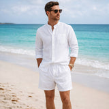 The Algrave Linen Set – Summer Co-Ord for Men