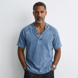 Louis - Vintage Button T-Shirt for Men