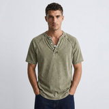 Jules - Vintage Button-Up T-Shirt for Men
