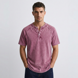 Léo - Vintage Buttoned T-Shirt for Men