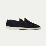 Classic Suede Loafer Navy Blue