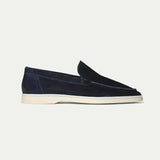 Classic Suede Loafer Navy Blue