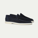 Classic Suede Loafer Navy Blue
