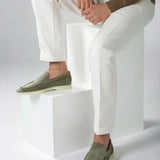 Classic Suede Loafer Olive Green