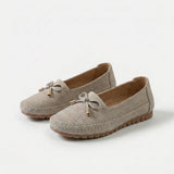 Sabine – Soft Comfort Loafers with Delicate Bow