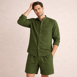 The Algrave Linen Set – Summer Co-Ord for Men